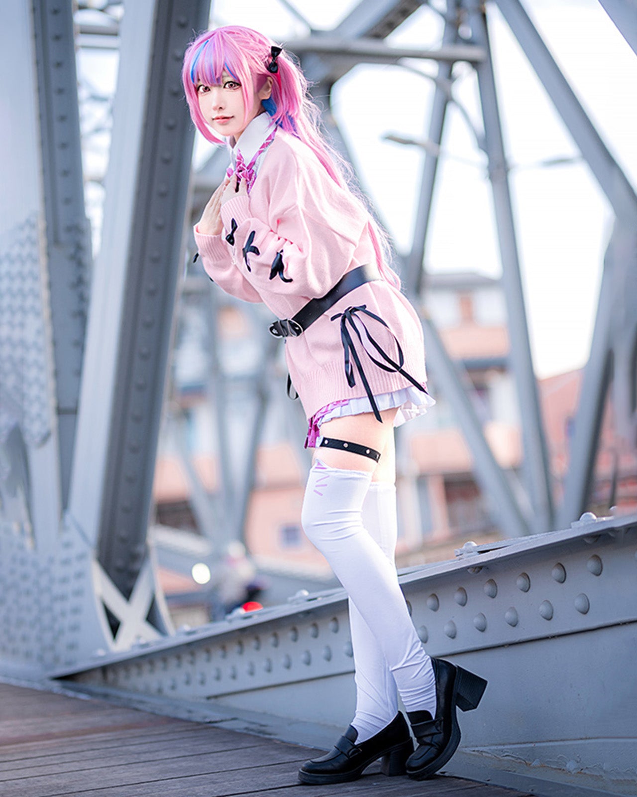 ホロライブ 湊あくあ コスプレ ハロウィン VTuber 新衣装 制服 カーディガン