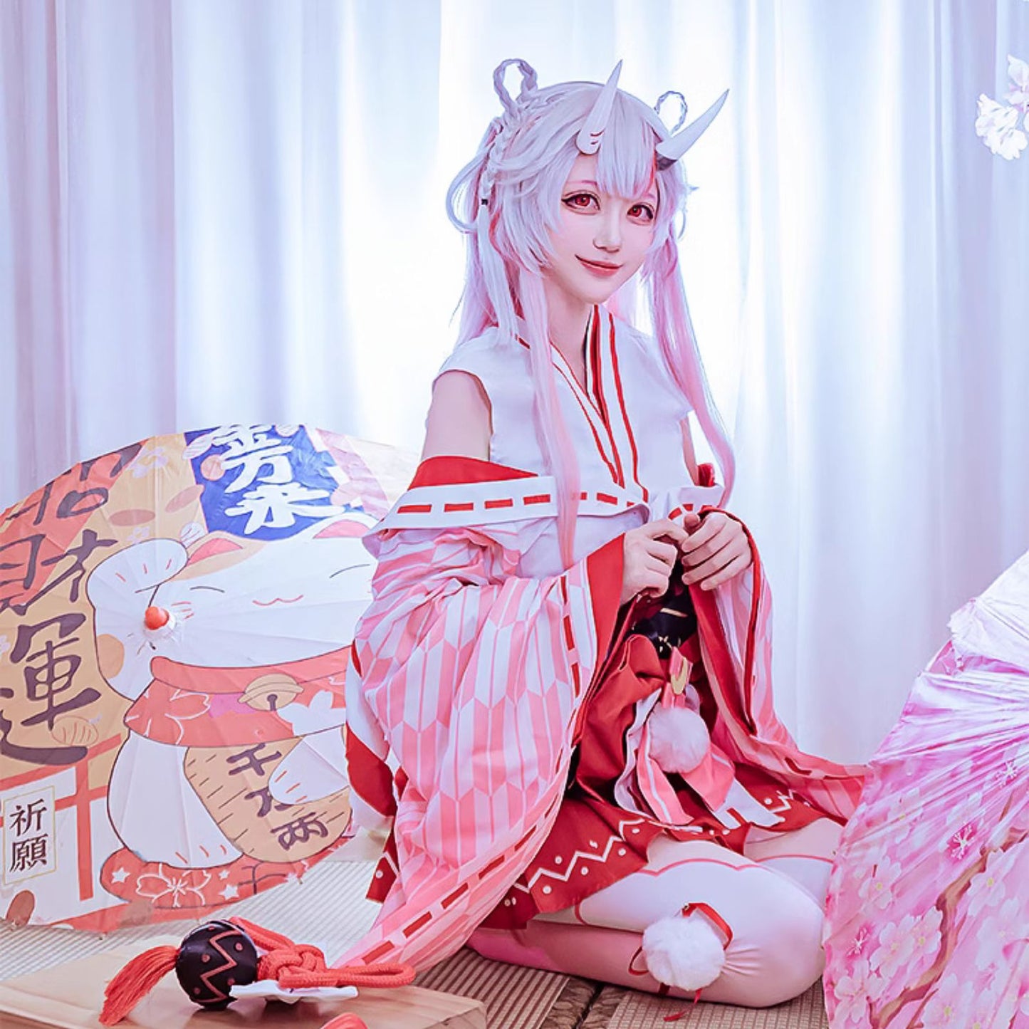 ホロライブ 百鬼あやめ コスプレ Vtuber ハロウィン 新衣装 巫女