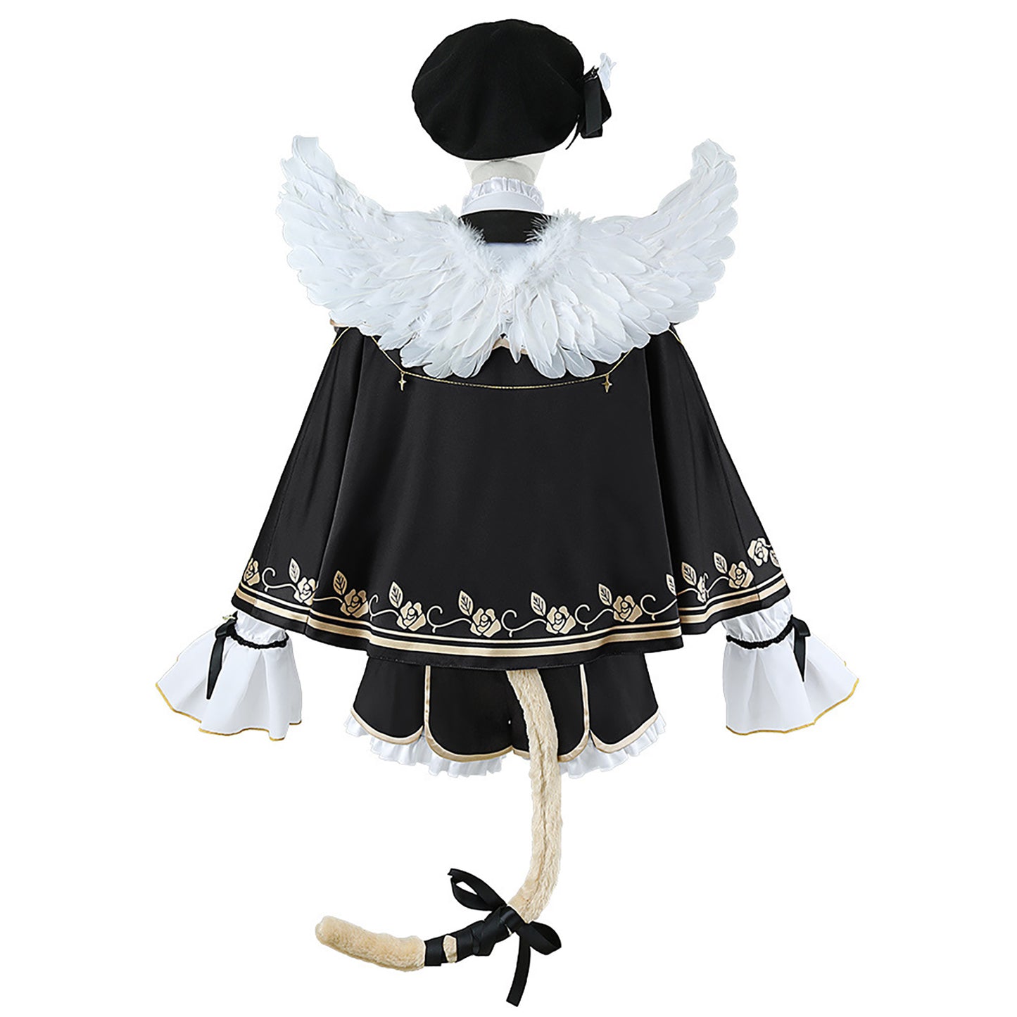 ぶいすぽっ!胡桃のあ コスプレ 衣装 VTuber 天使コスチューム ブラック