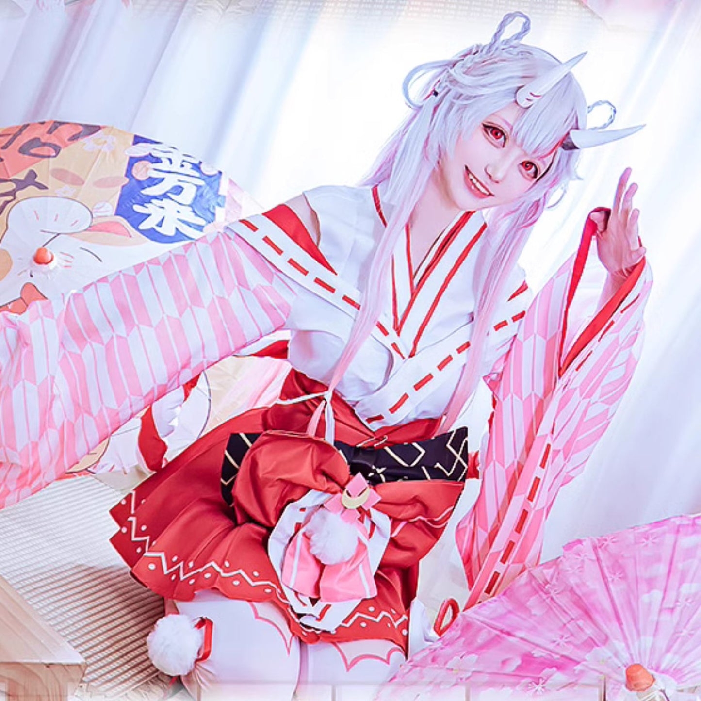 ホロライブ 百鬼あやめ コスプレ Vtuber ハロウィン 新衣装 巫女