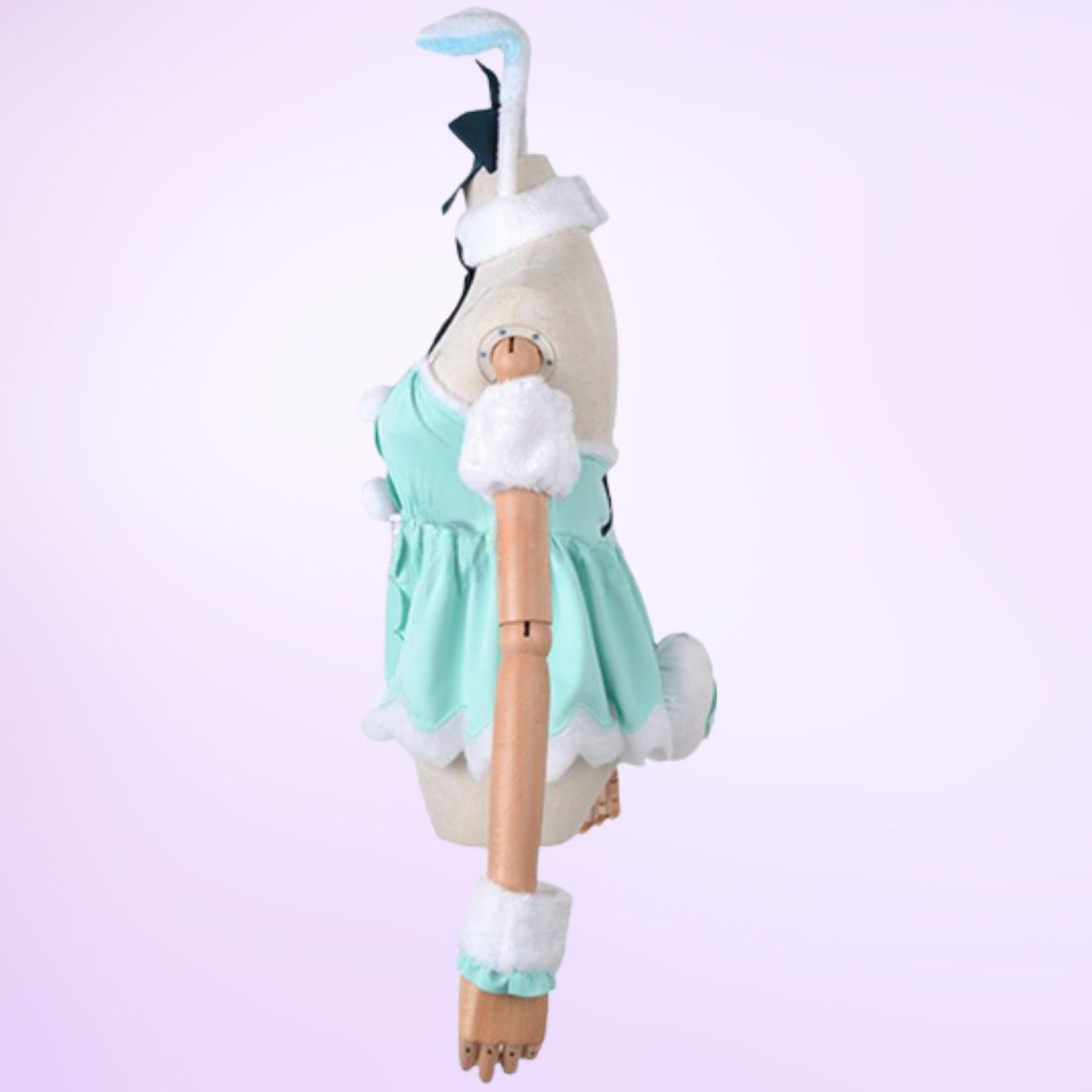 ウィッグ付き 初音ミク コスプレ ハロウィン バニーガール 白うさぎ