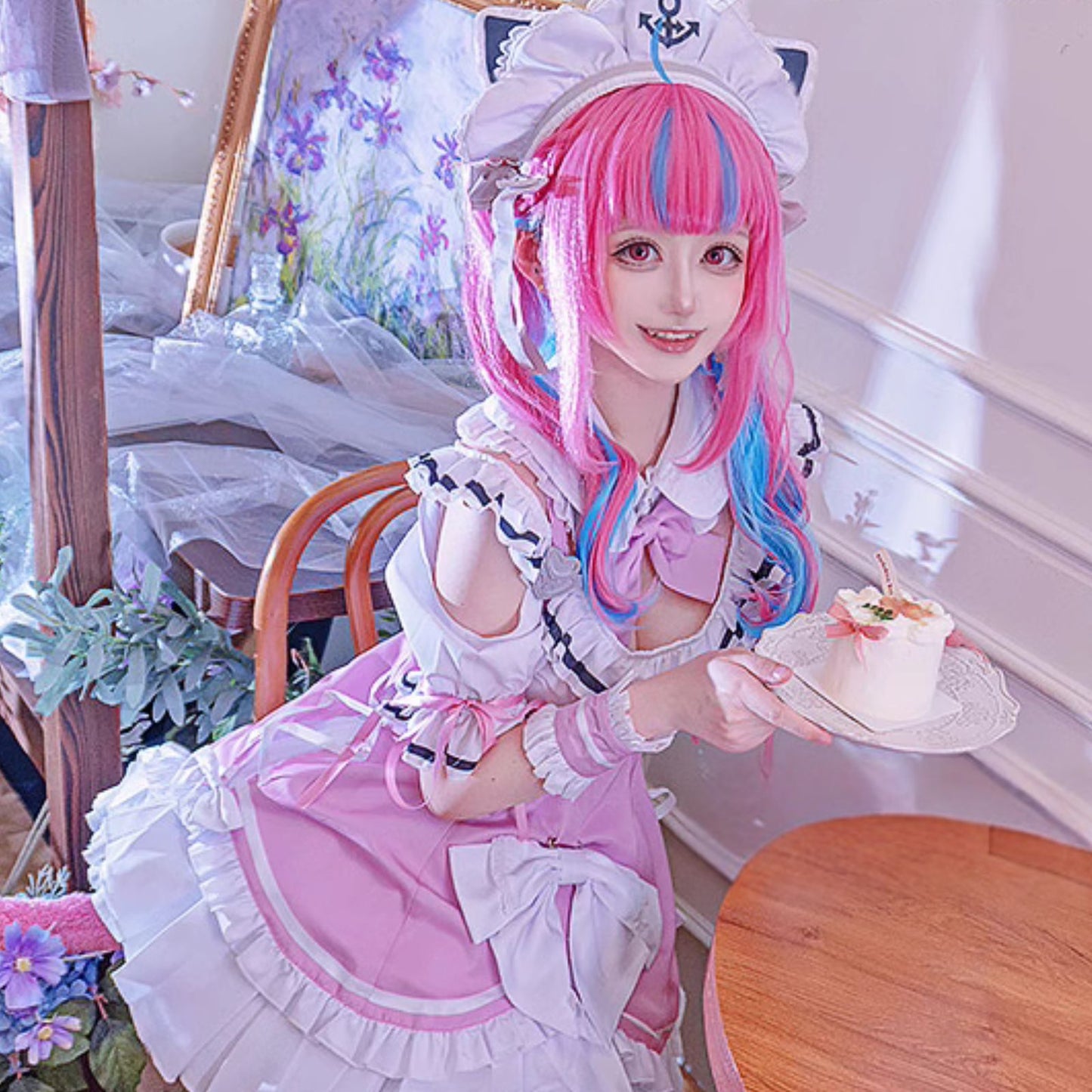 ホロライブ 湊あくあ コスプレ Vtuber ハロウィン 新衣装 メイド コミケ コスプレサミット