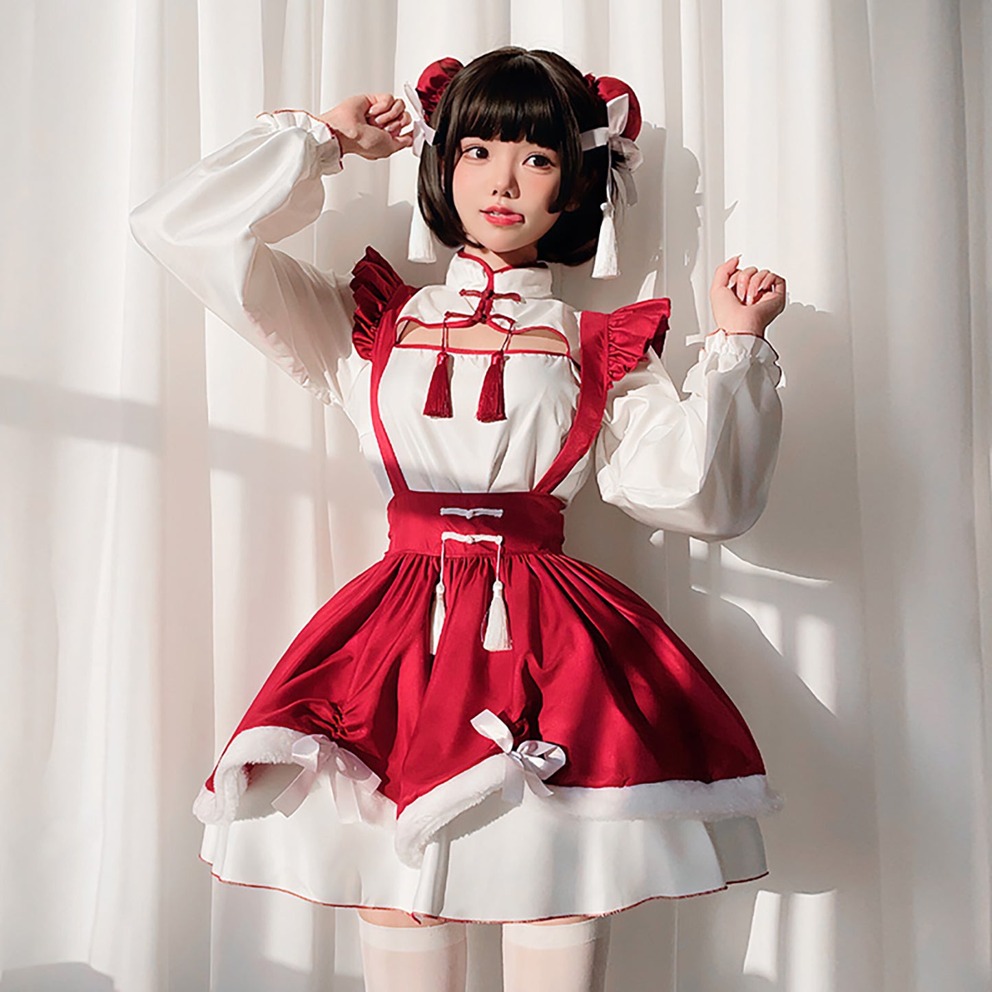 華ロリ ロリータ ワンピース コスプレ チャイナ