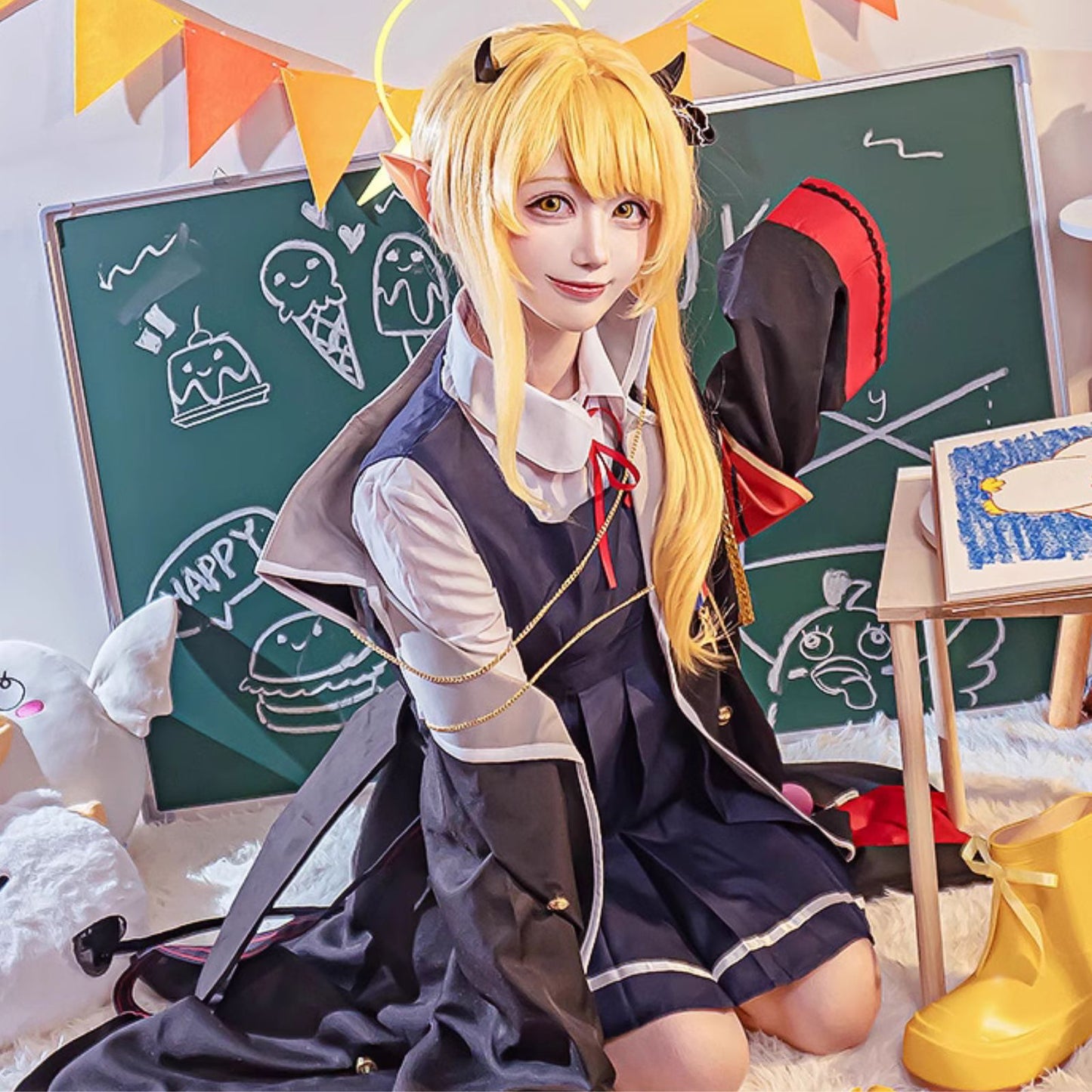 ブルーアーカイブ 丹花 イブキ コスプレ ゲーム ハロウィン 万魔殿 コスプレ 衣装