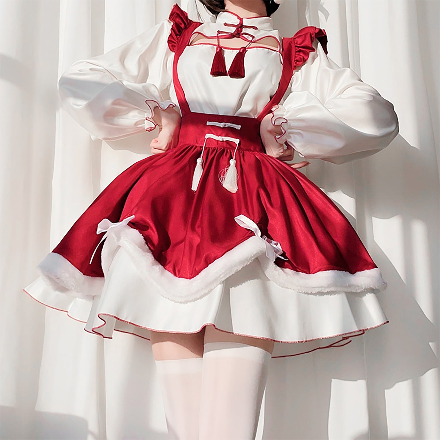 華ロリ ロリータ ワンピース ハロウィン コスプレ チャイナ服 メイド