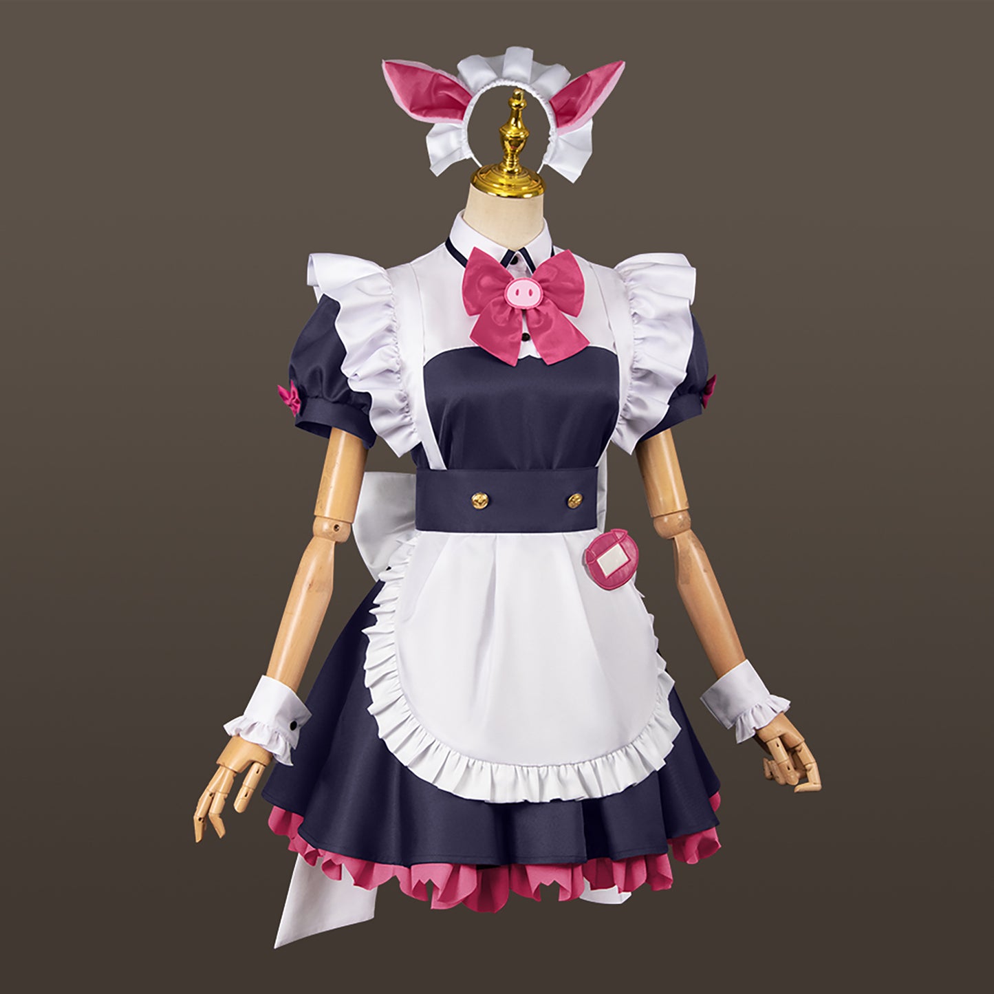 アキバ冥途戦争 万年嵐子 コスプレ アニメ ハロウィン メイド服