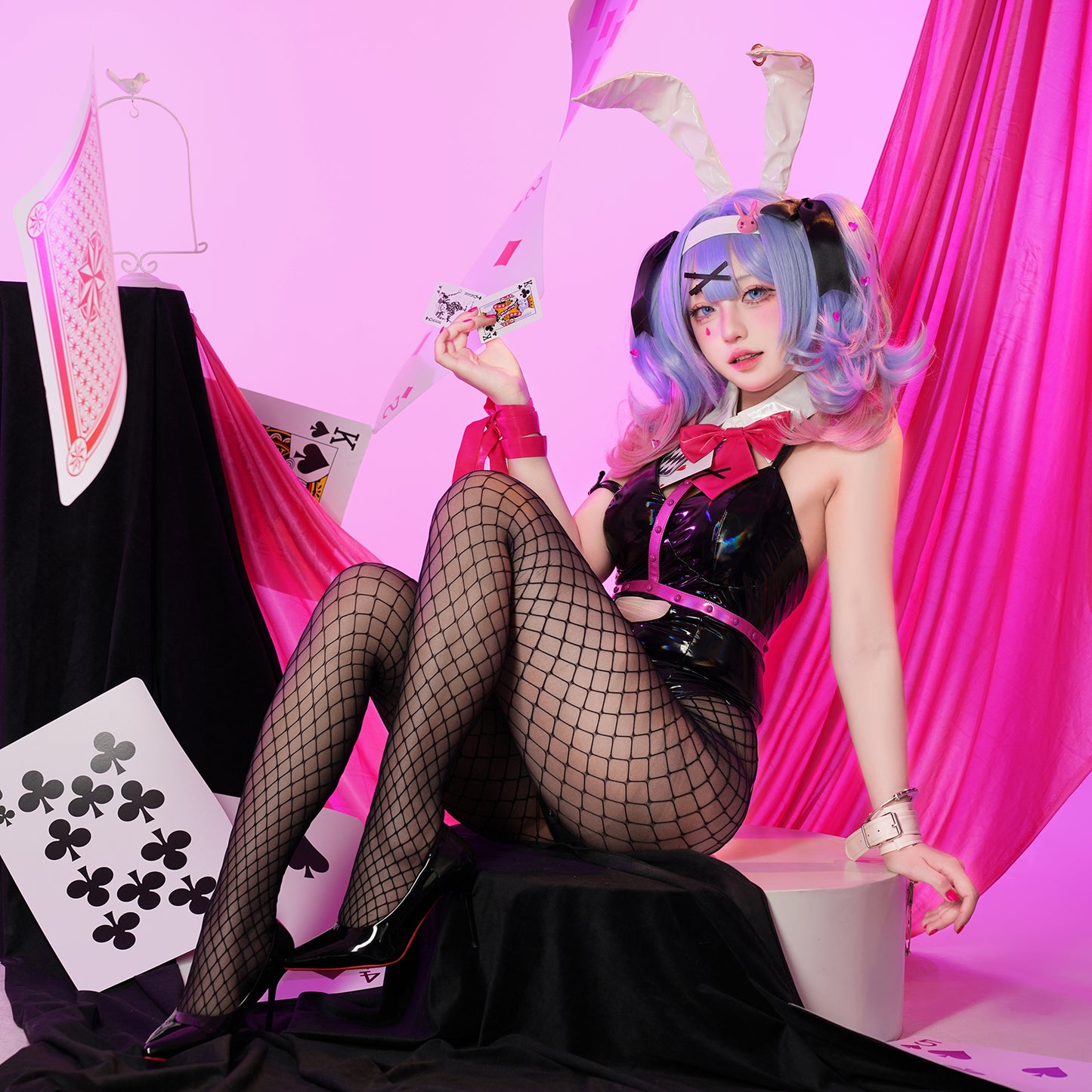 初音ミク バニーガール コスプレ衣装 ウィッグ付き 大人用