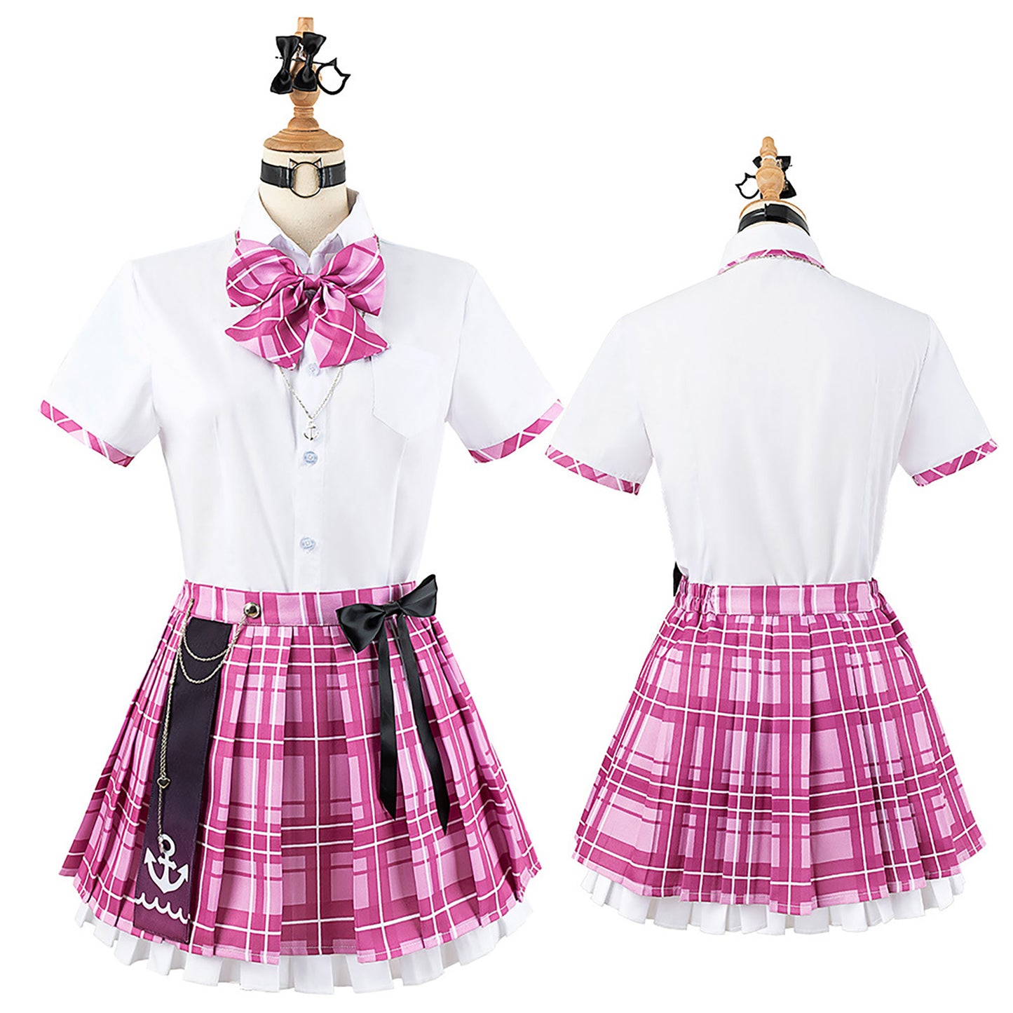 ホロライブ 湊あくあ コスプレ ハロウィン VTuber 新衣装 制服 カーディガン