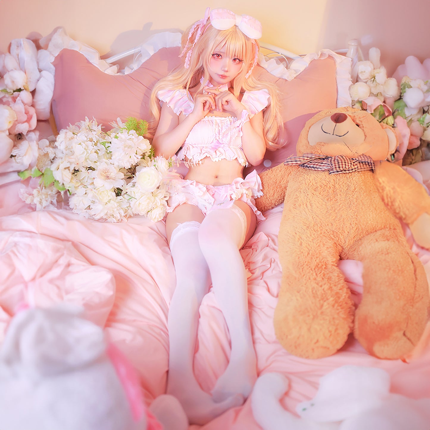 プリズマ☆イリヤ イリヤ コスプレ アニメ ハロウィン ルームウェア ピンク