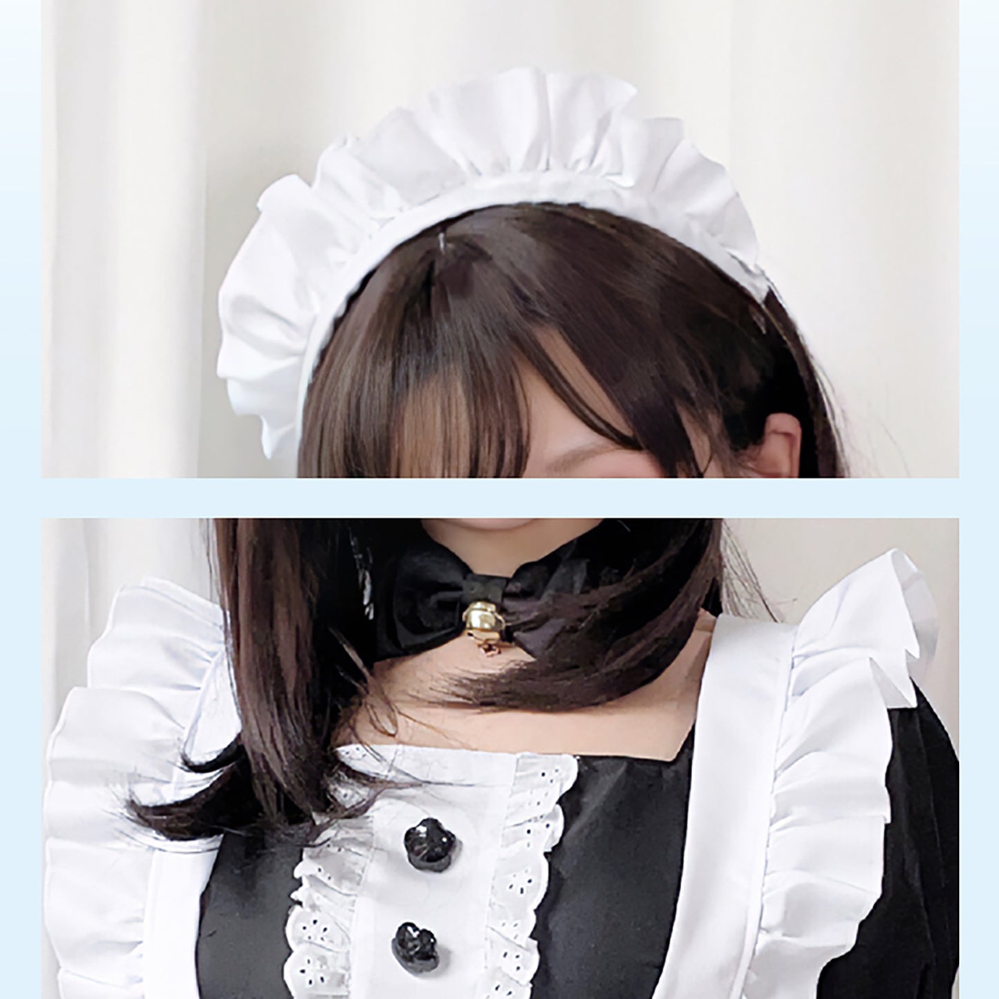 メイド服 コスプレ ハロウィン 仮装 衣装 フリル ミニ丈 花 ボタン