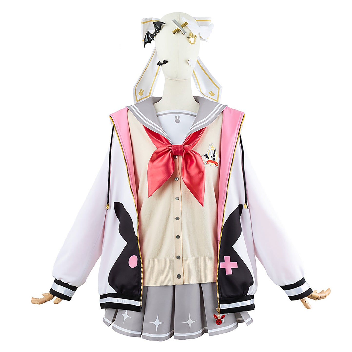 にじさんじ 夜見れな コスプレ 衣装 制服 セーラー服 カーディガンセット 学生服