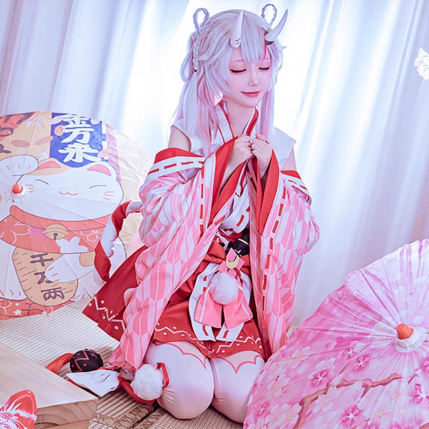 ホロライブ 百鬼あやめ コスプレ Vtuber ハロウィン 新衣装 巫女