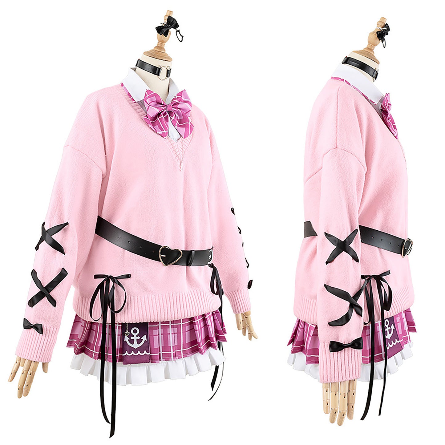 ホロライブ 湊あくあ コスプレ ハロウィン VTuber 新衣装 制服 カーディガン