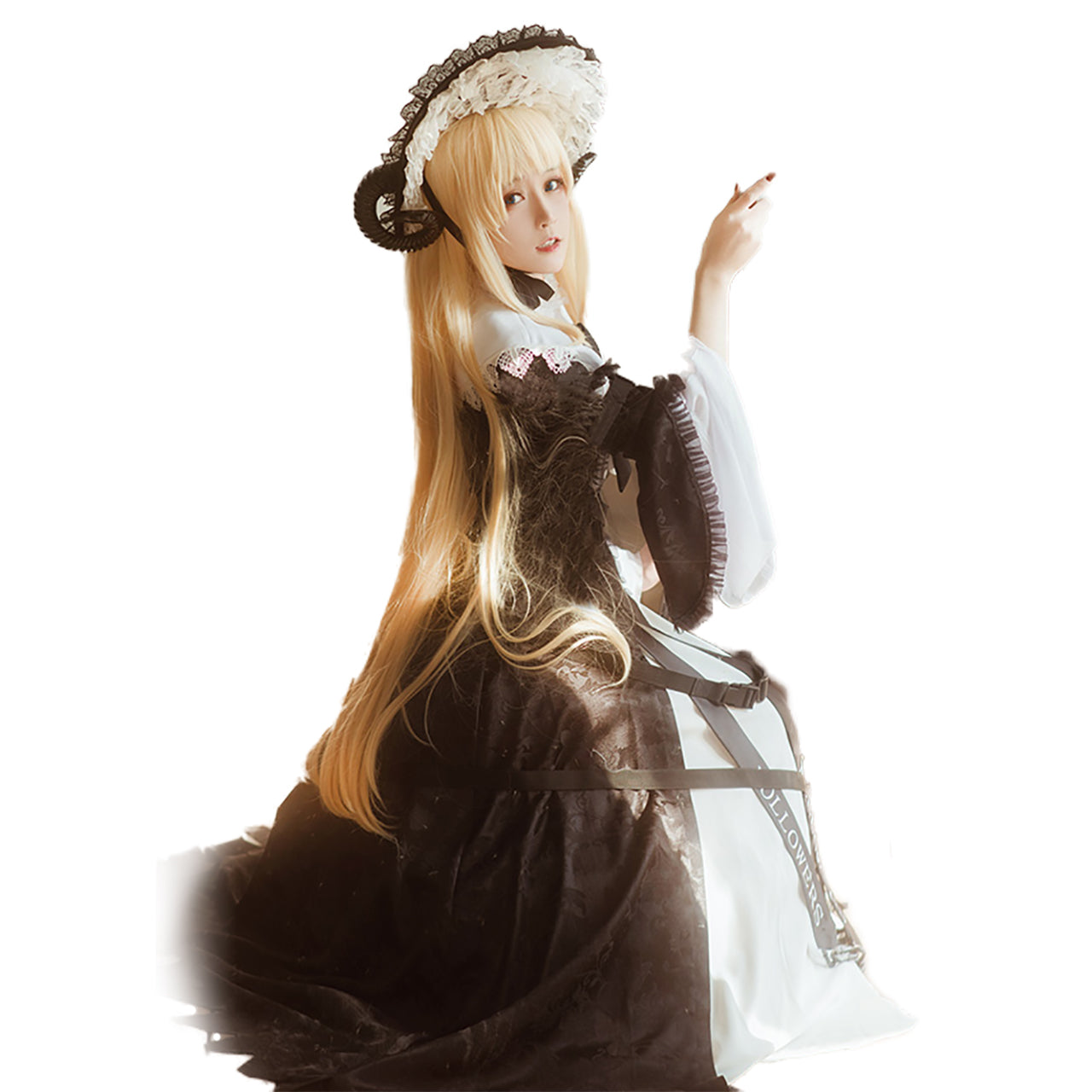 アークナイツ 明日方舟 ナイチンゲール コスプレ 衣装 挽歌 黒 ワンピース