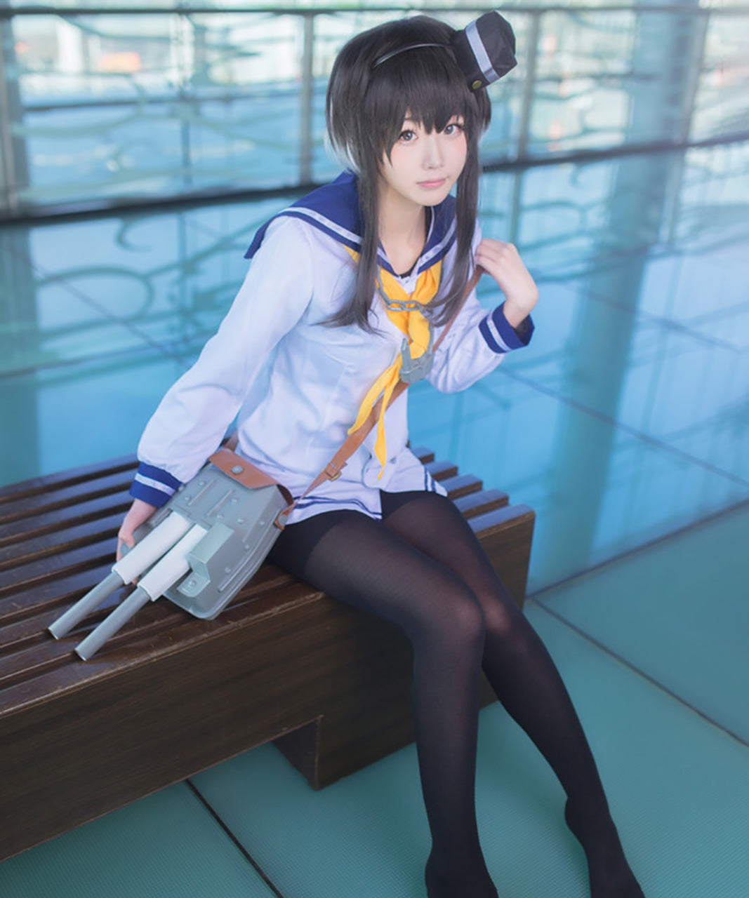 ウィッグ付 艦隊これくしょん 時津風 コスプレ 衣装 帽子付き