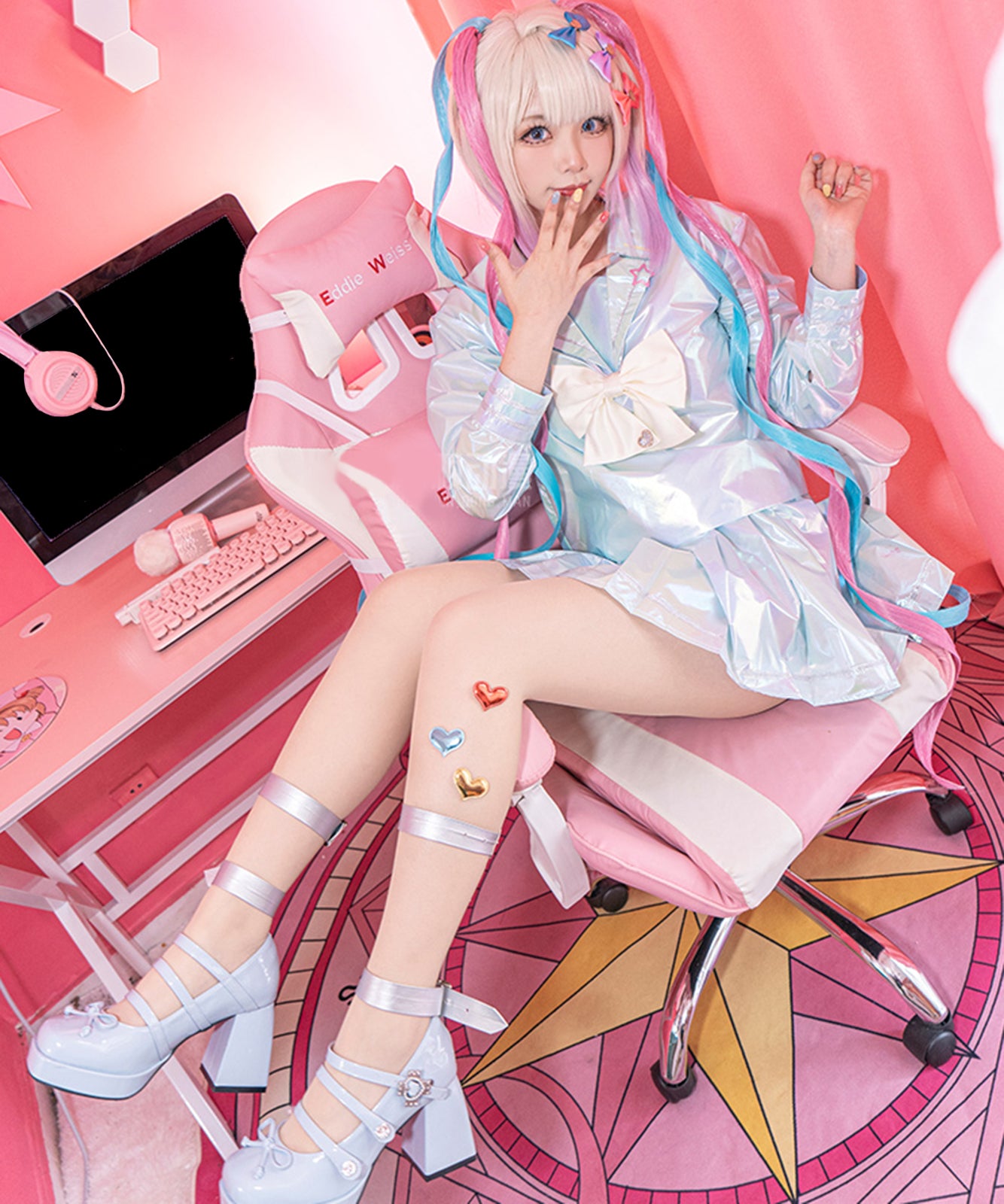 NEEDY GIRL OVERDOSE 超絶最かわてんしちゃん キラキラ セーラー服 コスプレ衣装 超てんちゃん
