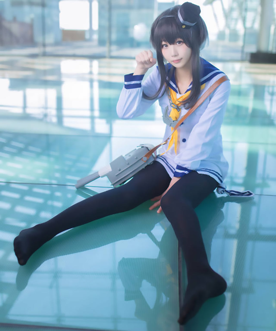 ウィッグ付 艦隊これくしょん 時津風 コスプレ 衣装 帽子付き