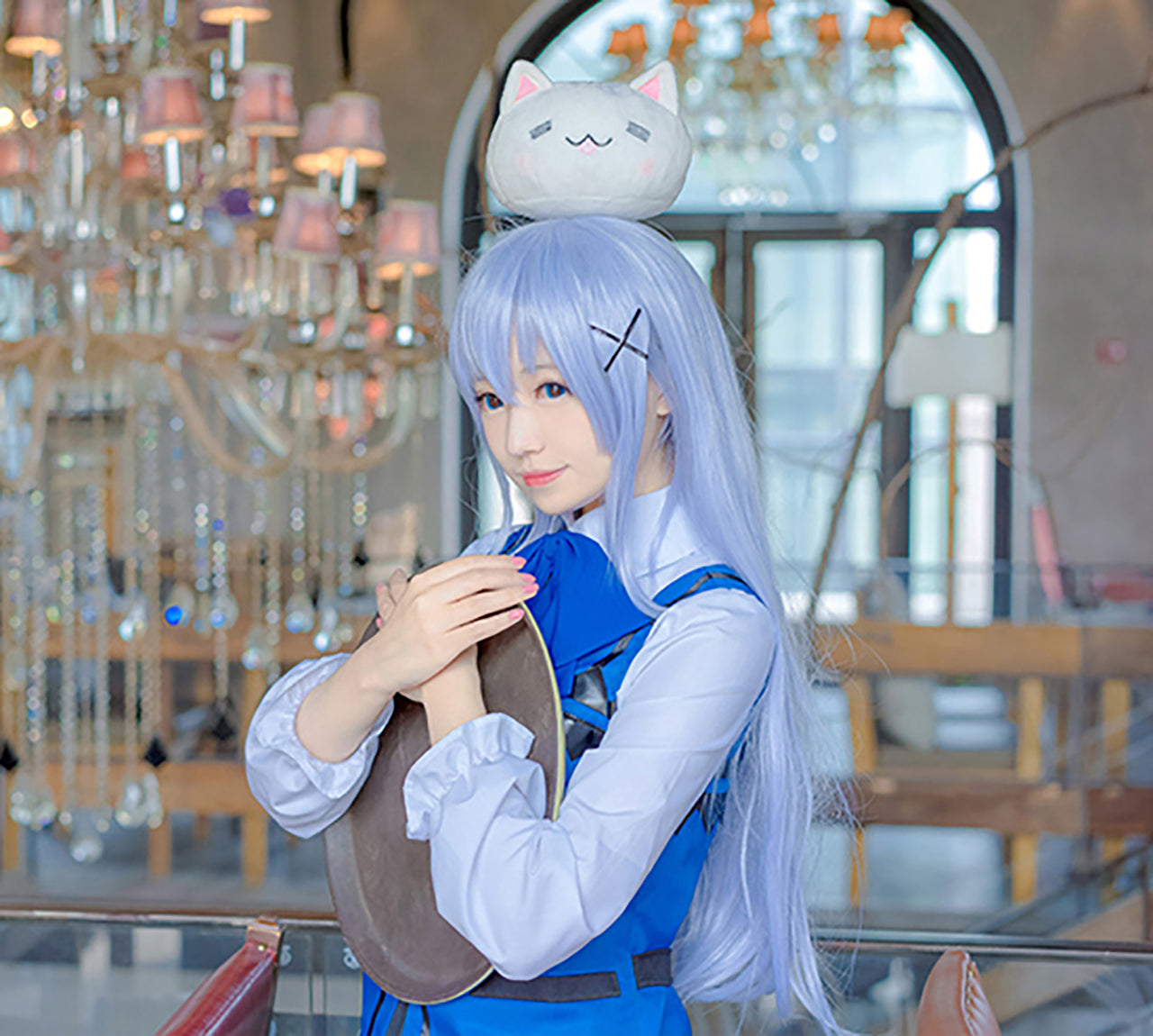 ウィッグ付き ご注文はうさぎですか? ごちうさ チノ 香風智乃 風 ラビットハウス 制服 コスプレ
