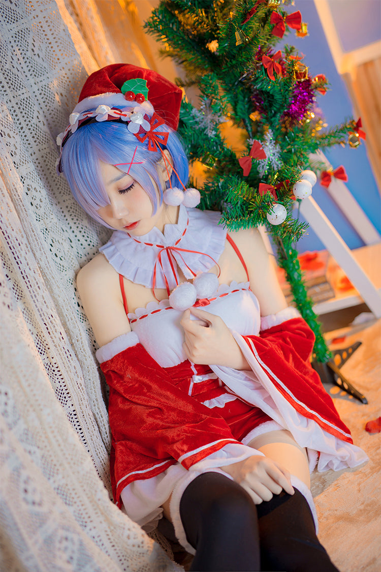 訳アリ! Re:ゼロから始める異世界生活 リゼロ レム クリスマス サンタ 衣装