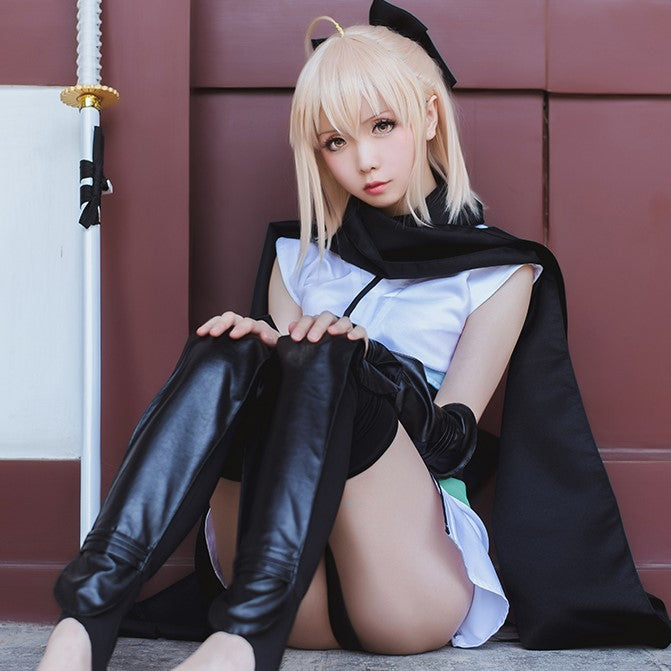 Fate/Grand Order FGO 沖田総司 桜セイバー 風 最終再臨 衣装 ウィッグ付き コスプレ コスチューム 衣装