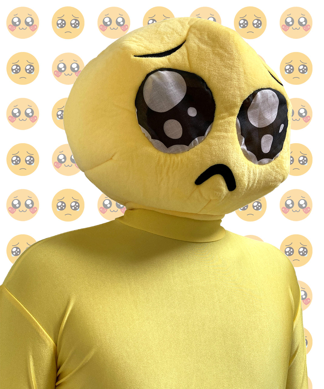 ハロウィン ぴえん コスプレ PIEN ゲーム コスチューム 仮装 全身タイツ 被り物 おもしろグッズ