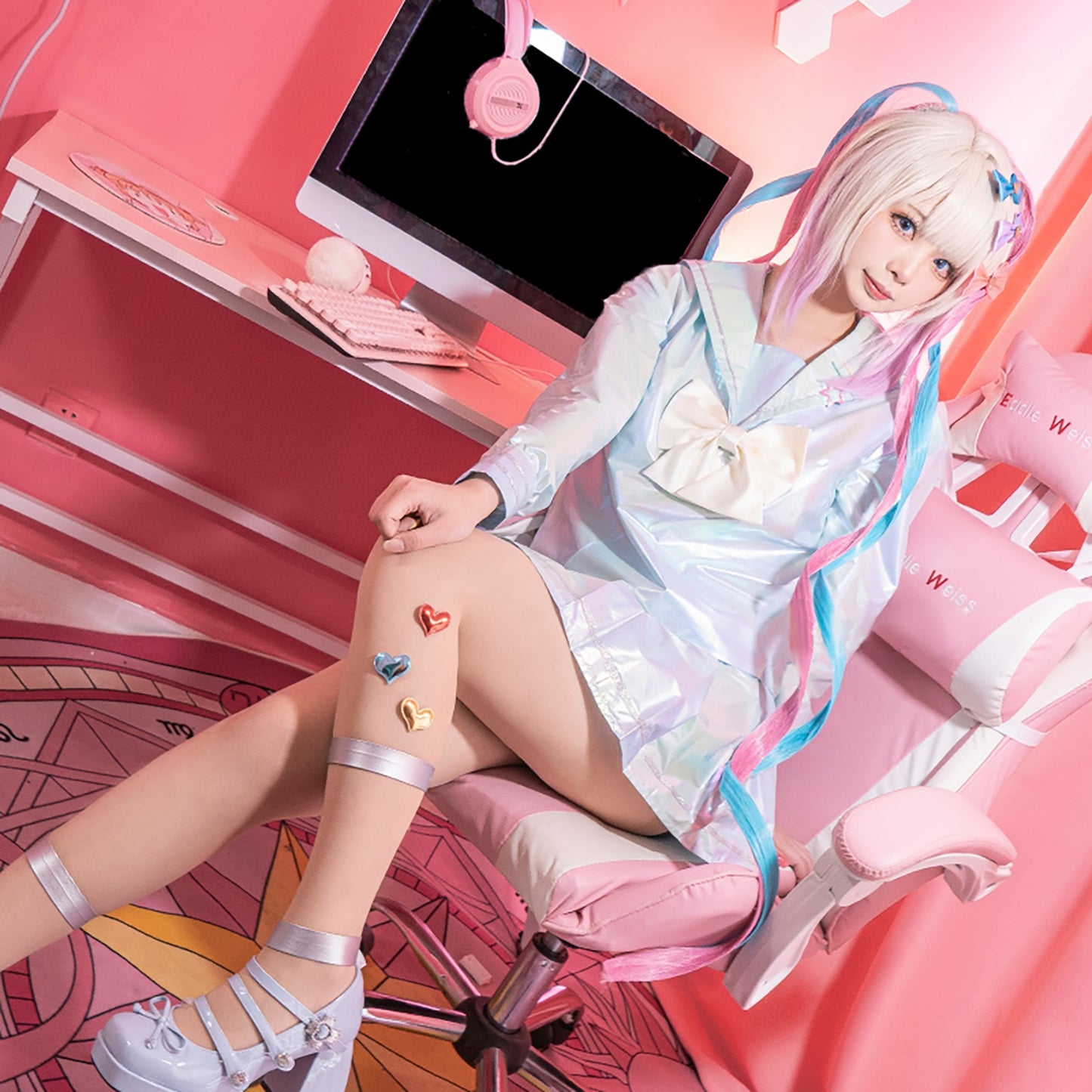 NEEDY GIRL OVERDOSE 超絶最かわてんしちゃん キラキラ セーラー服 コスプレ衣装 超てんちゃん