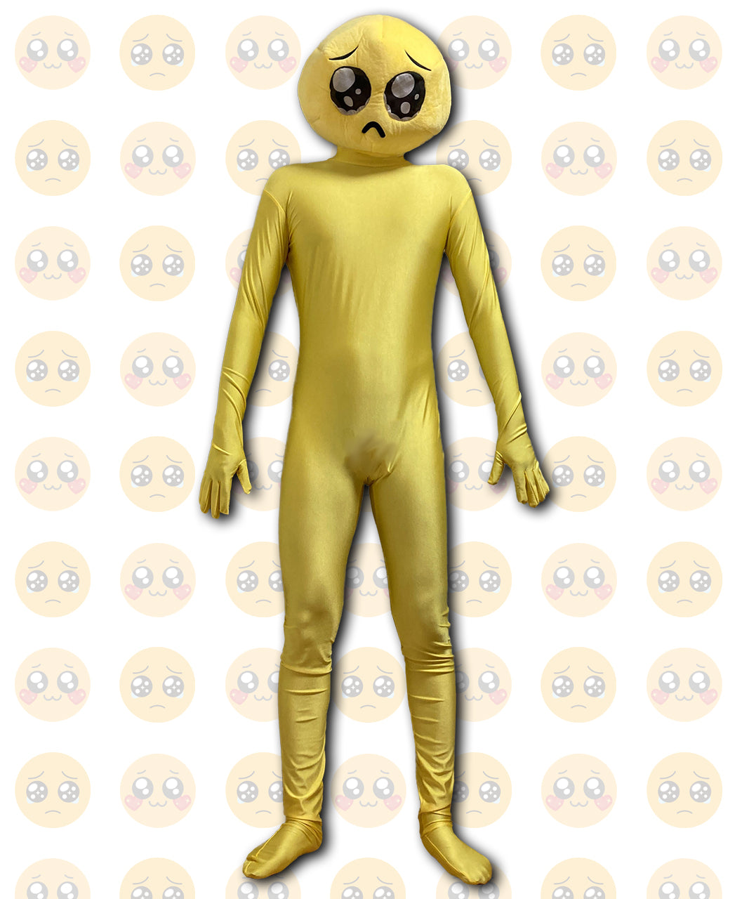 ハロウィン ぴえん コスプレ PIEN ゲーム コスチューム 仮装 全身タイツ 被り物 おもしろグッズ