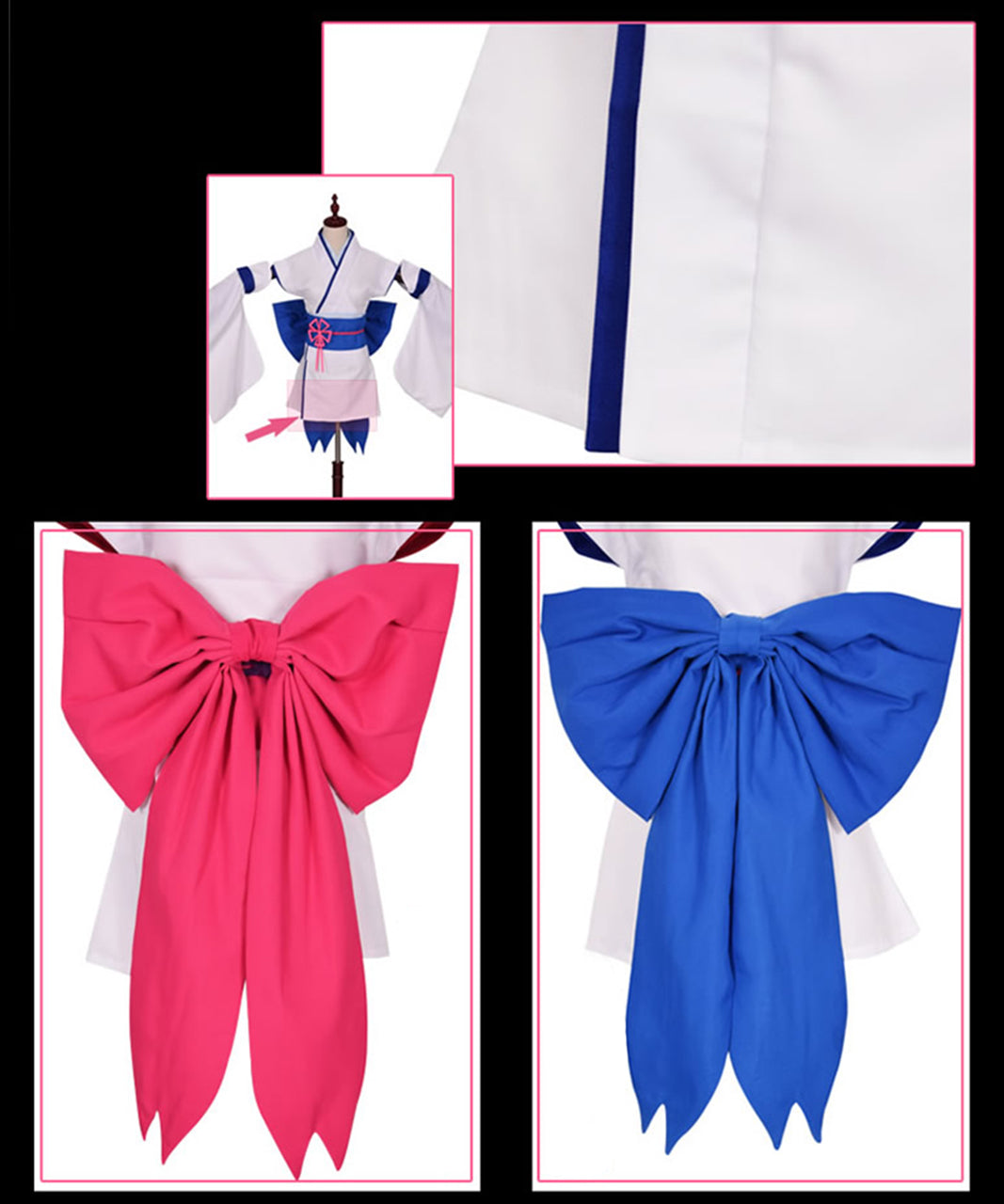 Re:ゼロから始める異世界生活 レム ラム 風 幼少期 子供時代 和服 着物 コスプレ 衣装 リゼロ