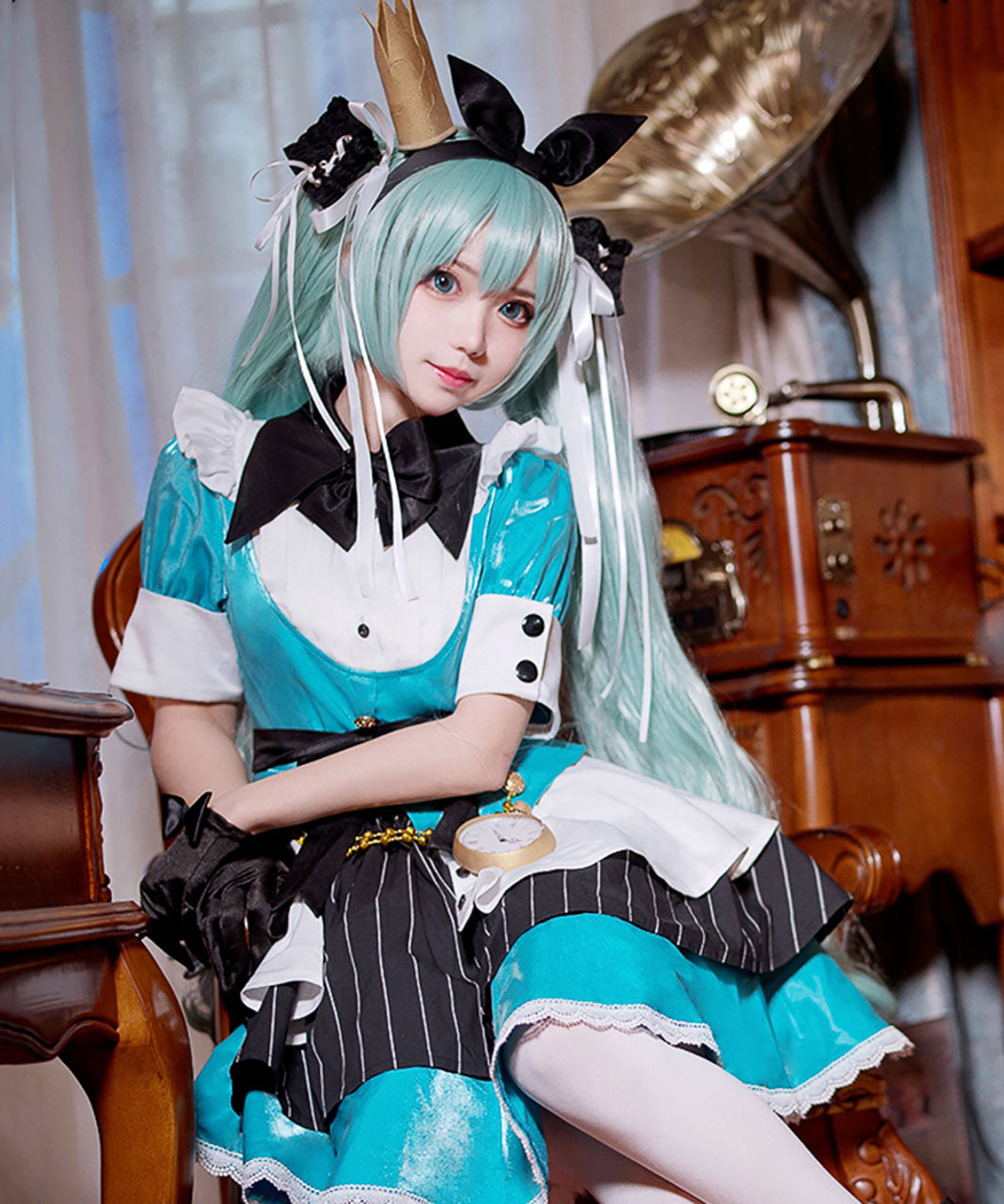 エクルベージュ ボーカロイド ミク コスプレ 衣装 ☆ - 通販 - lubo.com.pl