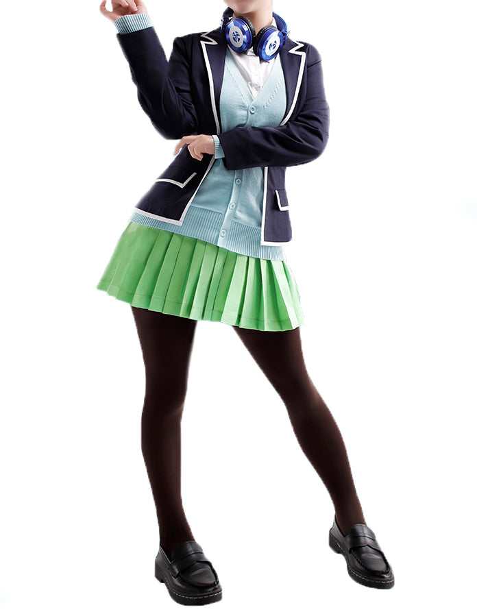 五等分の花嫁 中野三玖 風 制服 ごと嫁 コスチューム 衣装 ウィッグ付き