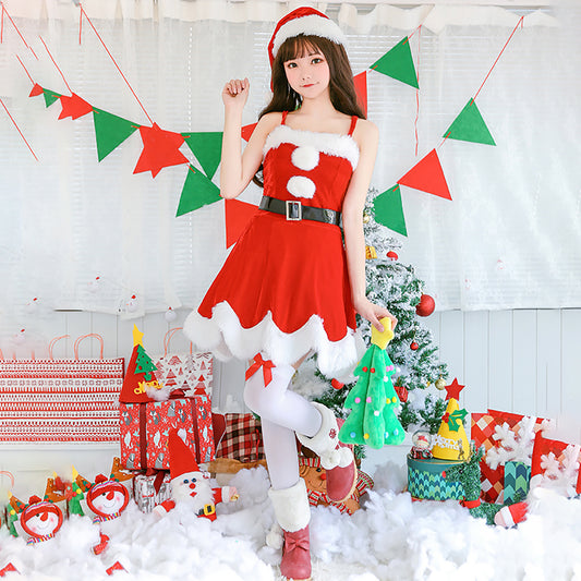 サンタ コスプレ クリスマス サンタ服 ボリュームサンタ マント付き