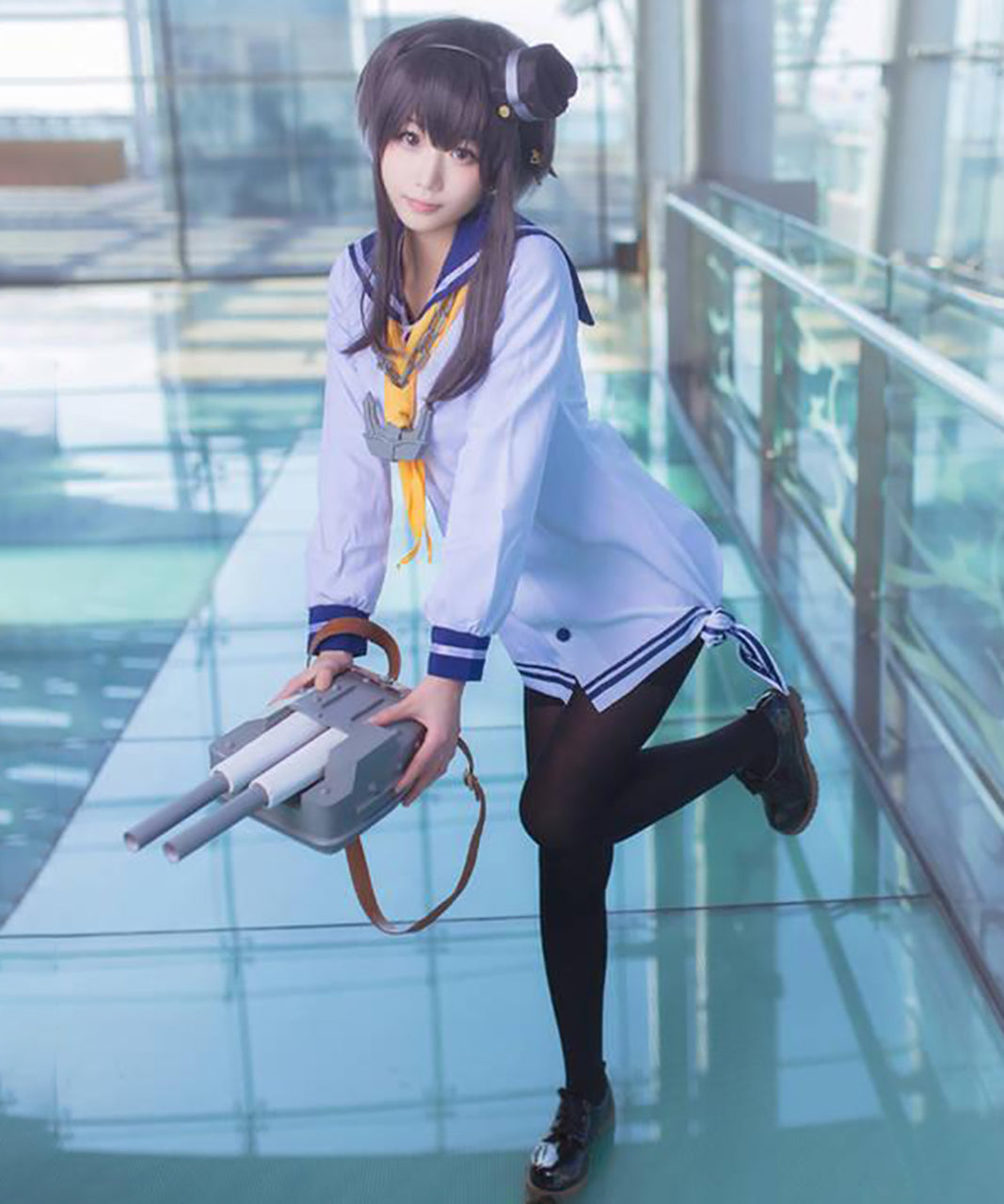 ウィッグ付 艦隊これくしょん 時津風 コスプレ 衣装 帽子付き