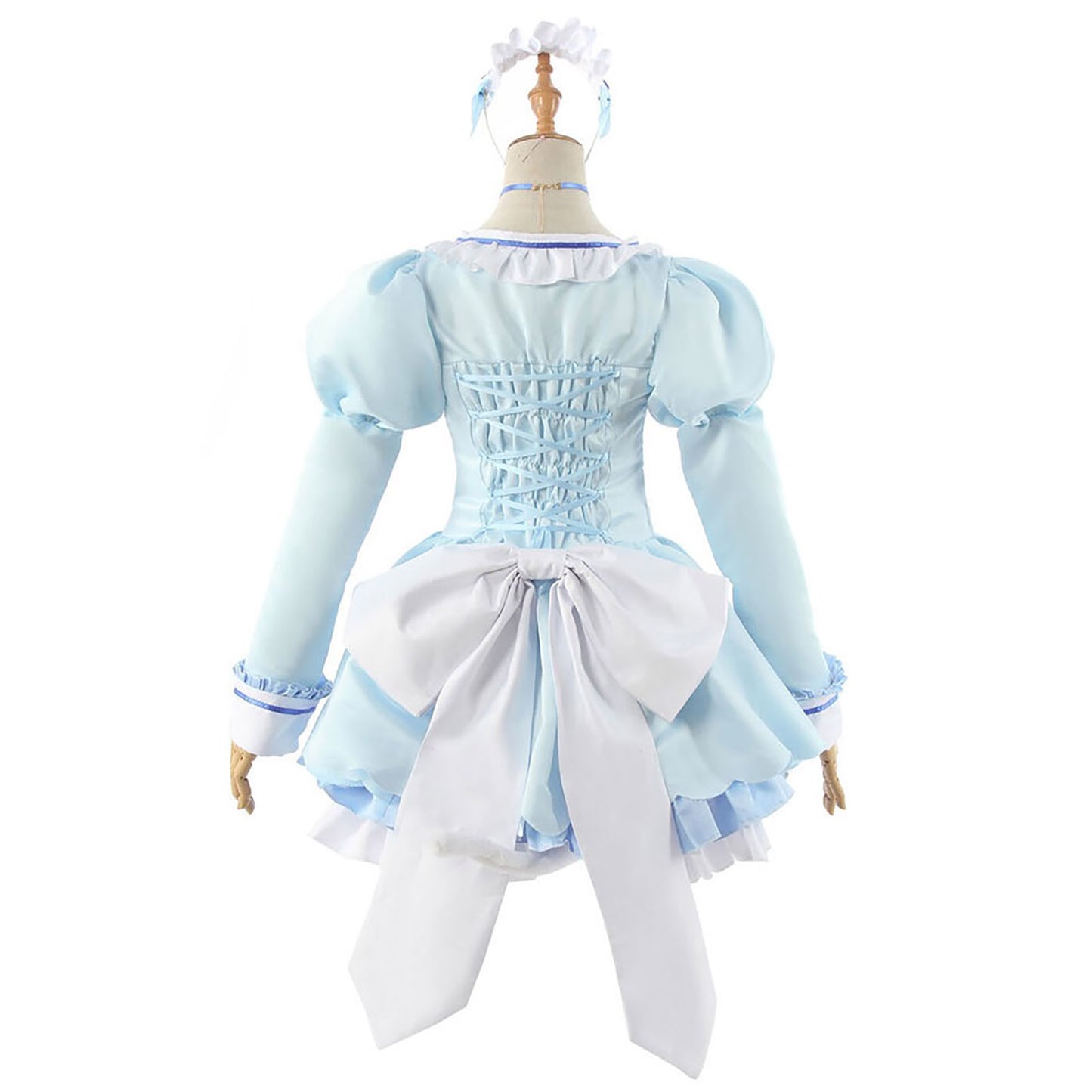 ネコぱら バニラ コスプレ フィギュア 長袖 メイド服 水色