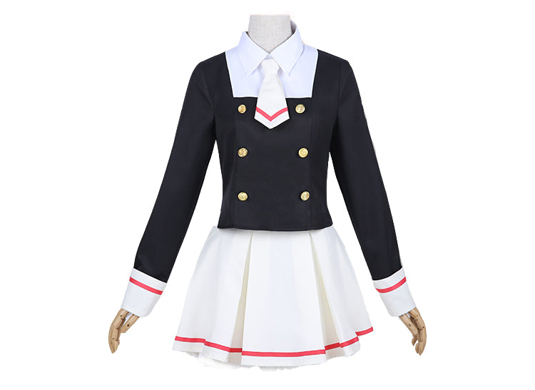 ウィッグ付 カードキャプターさくら 木之本 桜 友枝中学校 風 制服 コスプレ 衣装 コスチューム CCさくら