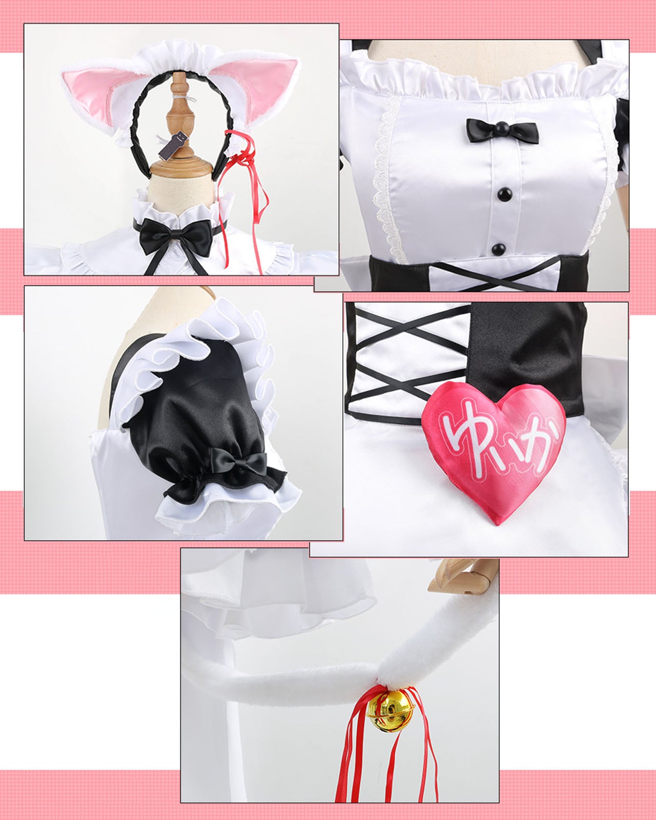 にじさんじ 椎名唯華 コスプレ メイド ワンピース VTuber