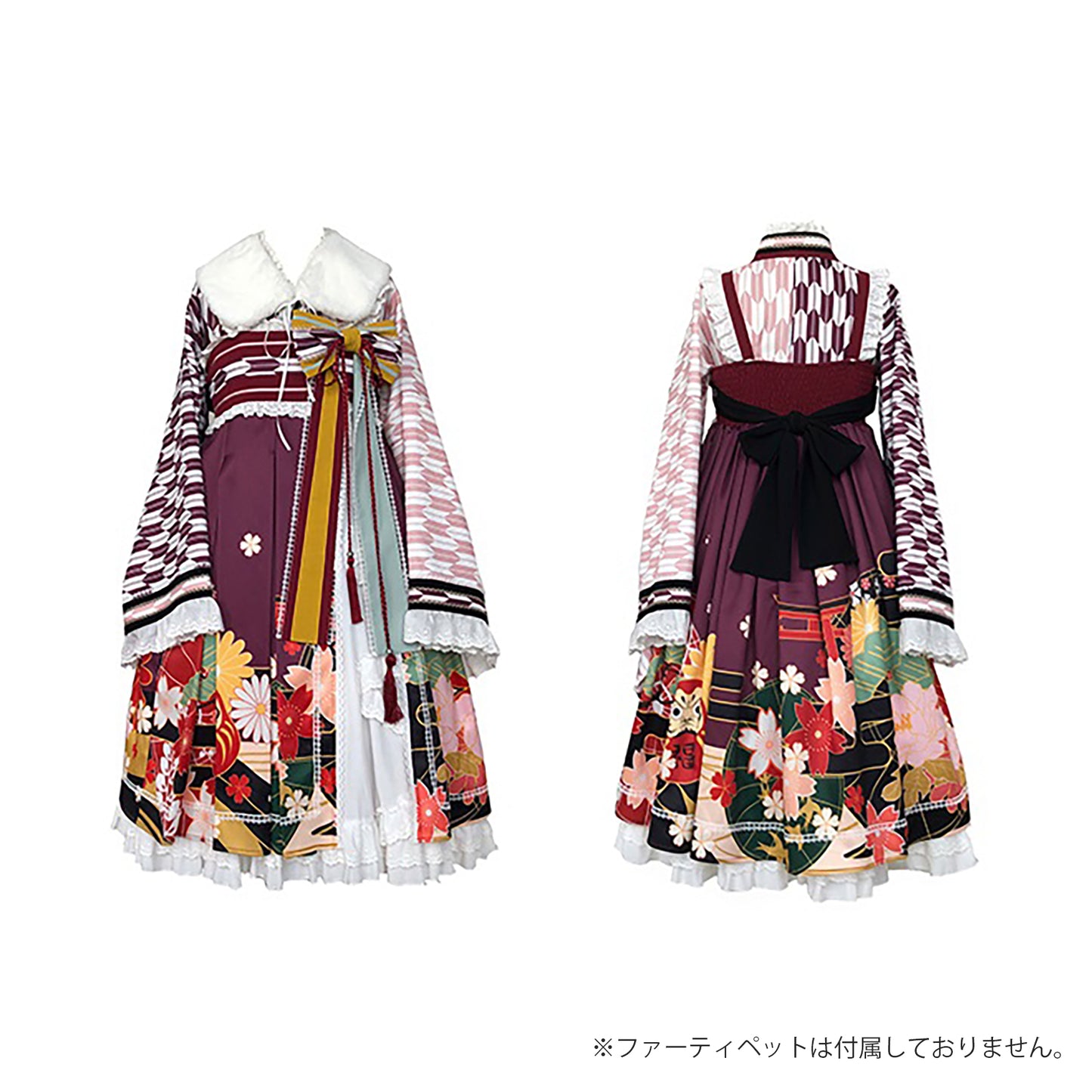 ロリータ 和ロリ 華ロリ ワンピース レディース レトロ モダン 袴