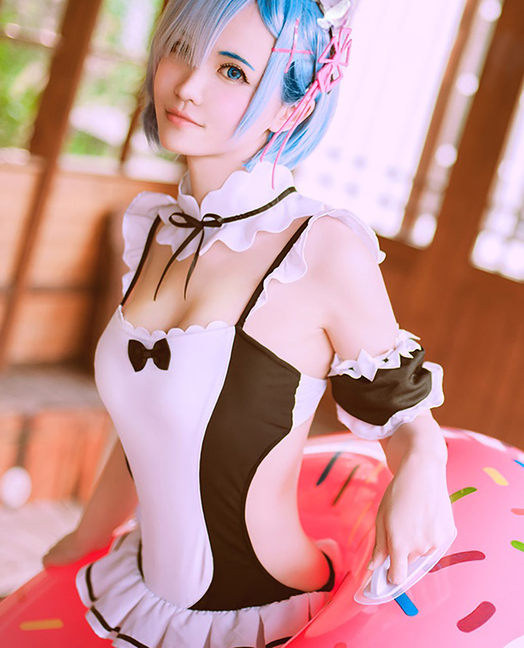 リゼロ Re:ゼロから始める異世界生活 レム 風 水着 コスプレ 衣装