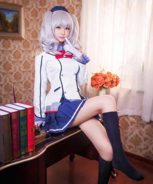 艦隊これくしょん 鹿島 風 コスプレ 衣装 ウィッグ付 制服 艦娘 艦これ
