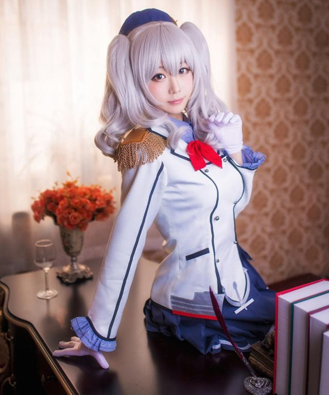 艦隊これくしょん 鹿島 風 コスプレ 衣装 ウィッグ付 制服 艦娘 艦これ