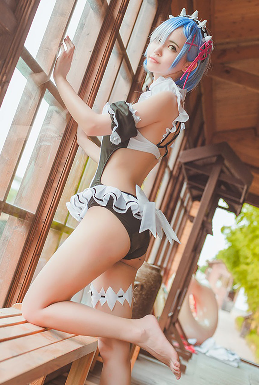リゼロ Re:ゼロから始める異世界生活 レム 風 水着 コスプレ 衣装
