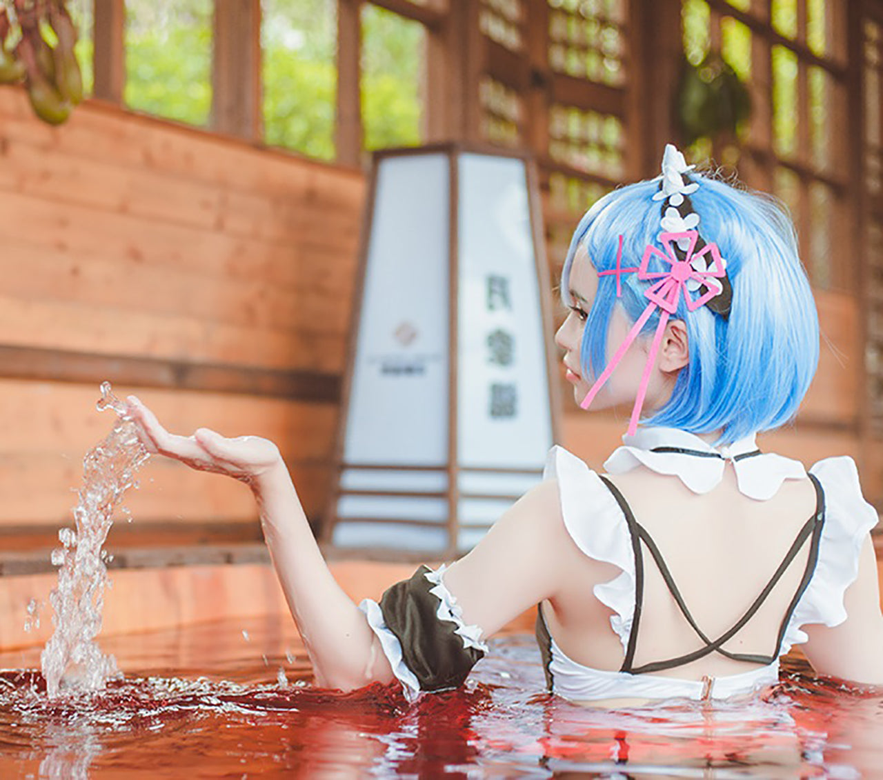 リゼロ Re:ゼロから始める異世界生活 レム 風 水着 コスプレ 衣装