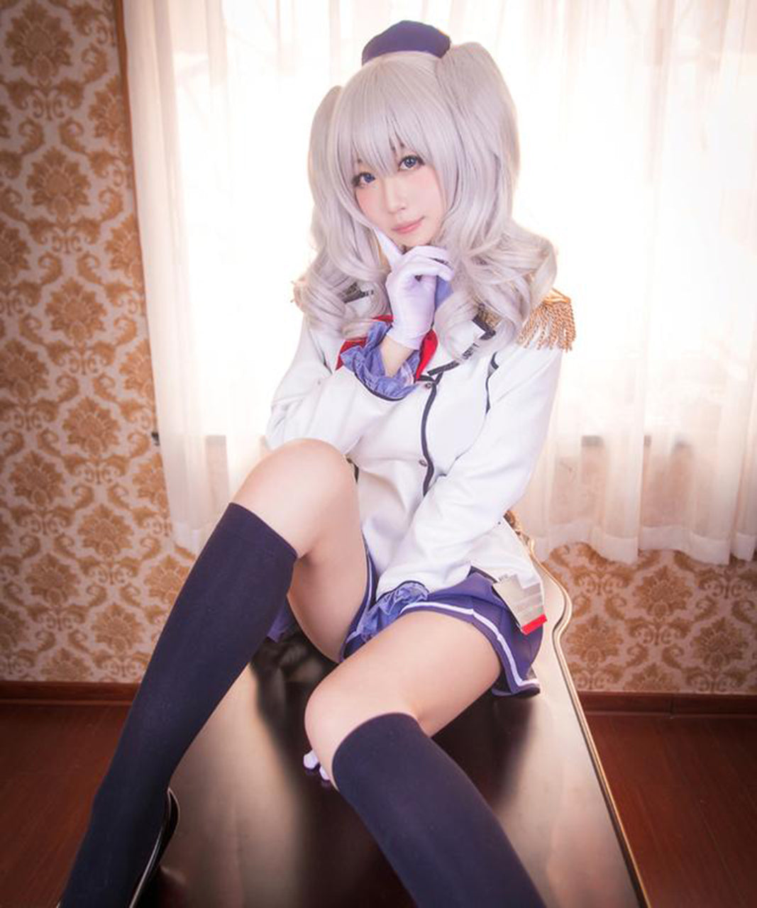 艦隊これくしょん 鹿島 風 コスプレ 衣装 ウィッグ付 制服 艦娘 艦これ