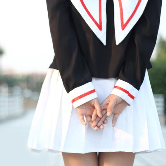 カードキャプターさくら 木之本桜 友枝小学校 制服 風 コスプレ 衣装 CCさくら ウィッグ付