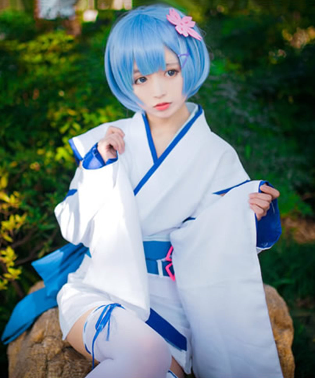 Re:ゼロから始める異世界生活 レム ラム 風 幼少期 子供時代 和服 着物 コスプレ 衣装 リゼロ
