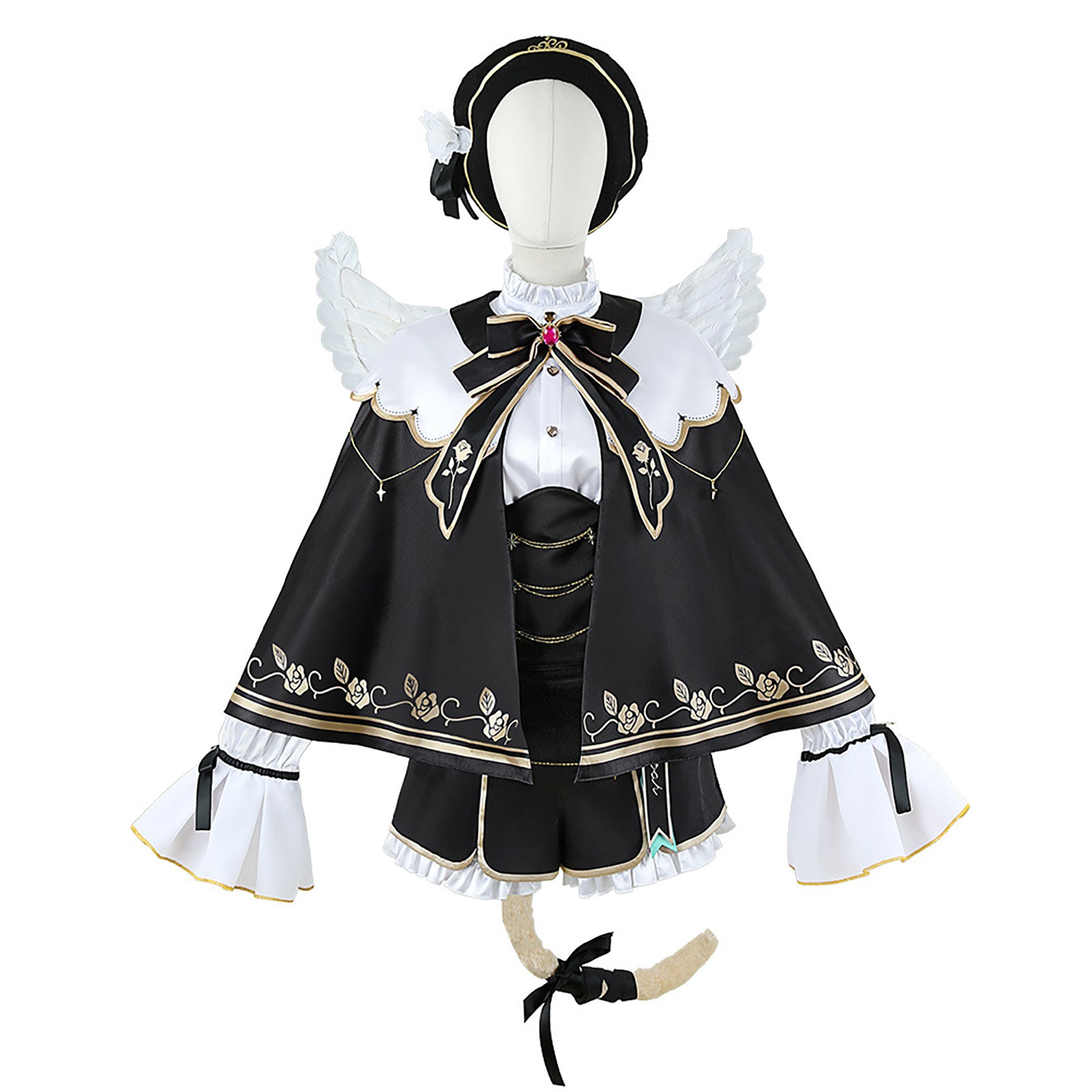 ぶいすぽっ！ 胡桃のあ コスプレ衣装 天使 猫耳 VTuber ハロウィン レディース 全身