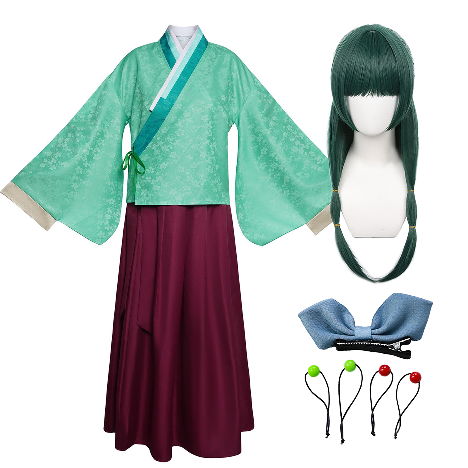 ウィッグ付き 薬屋のひとりごと 猫猫 コスプレ ハロウィン アニメ マオマオ