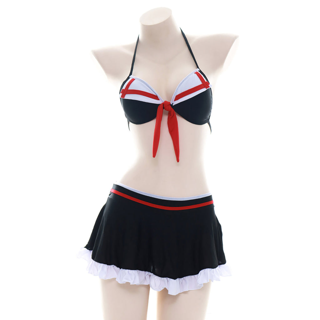 艦隊これくしょん 艦これ 白露型 水着mode コスプレ ビキニ コスチューム フリルスカート ハロウィン 撮影用
