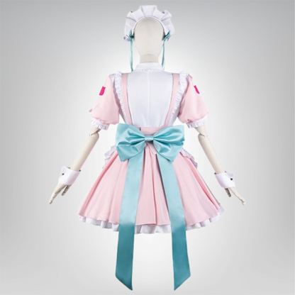 結城さくな VTuber  メイドコスプレ衣装＋小物セット ハロウィン レディース 大人用 即納