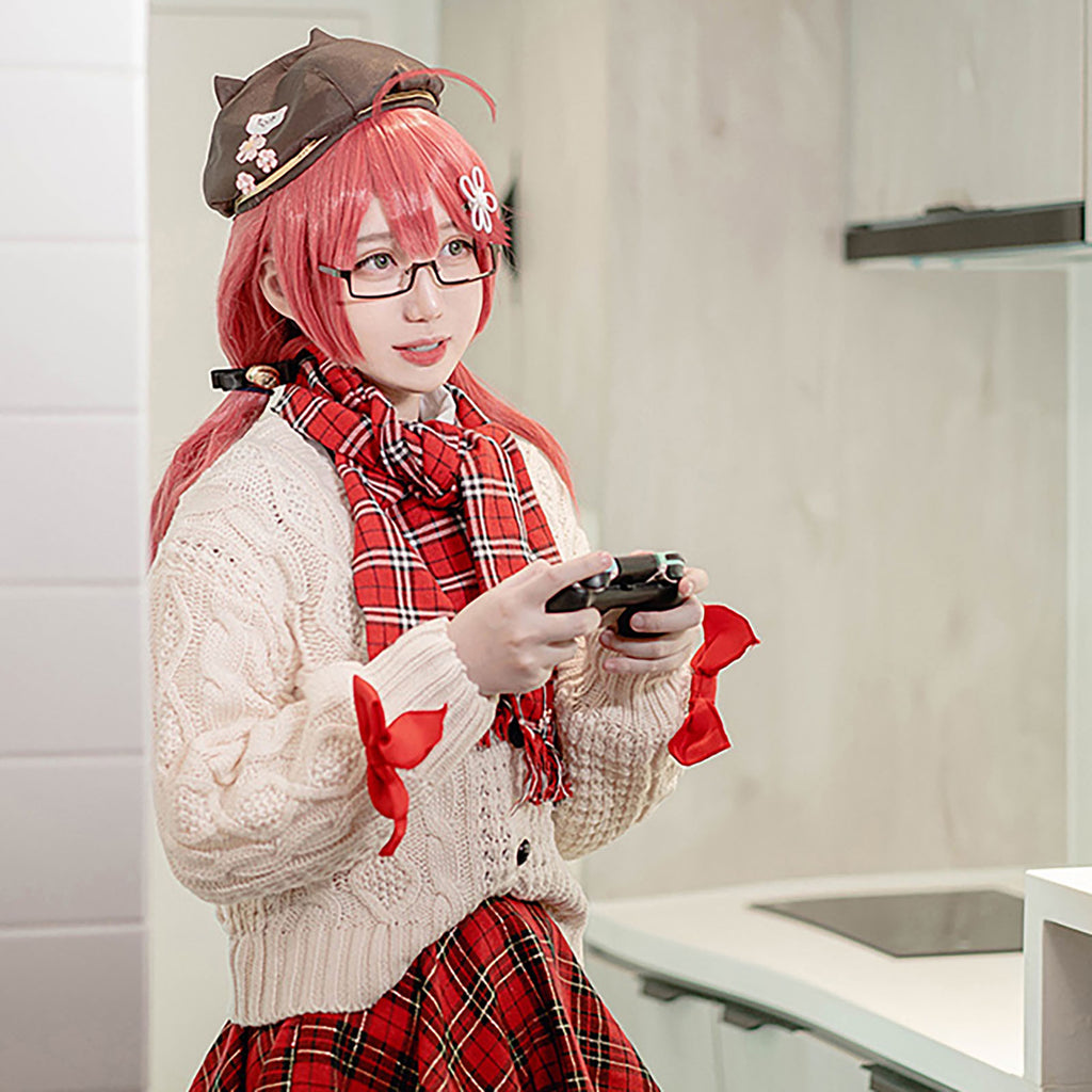 ホロライブ さくらみこ コスプレ ハロウィン ギンガムチェック 私服