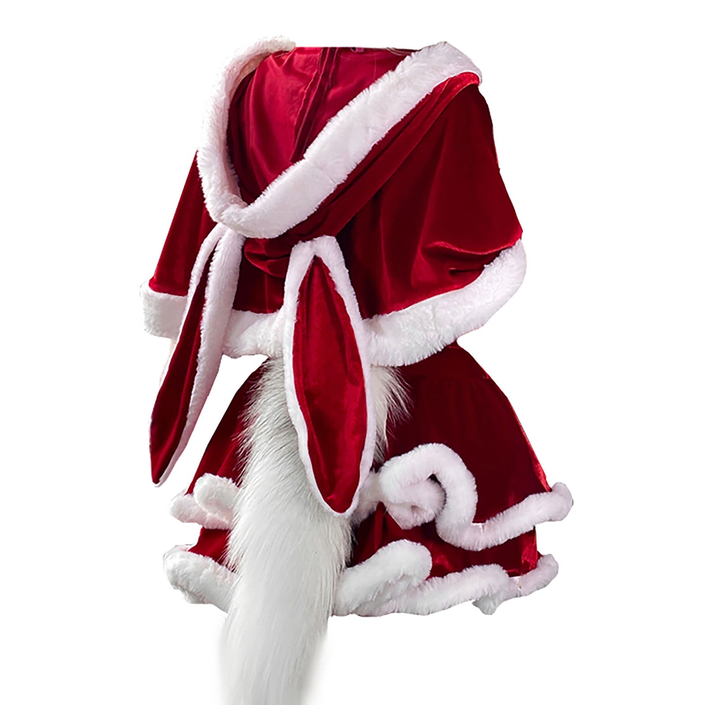 うさ耳サンタ コスチューム レディース Mサイズ レースアップ クリスマス